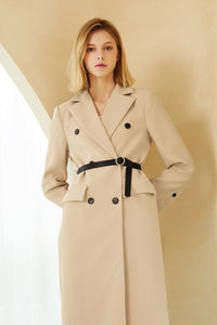 Sophia Double Breast Long Coat