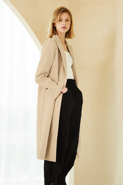 Sophia Double Breast Long Coat