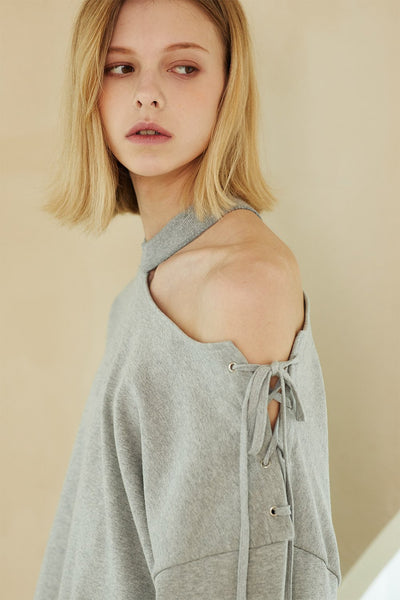 Serenity Choker Eyelet Sweatshirt