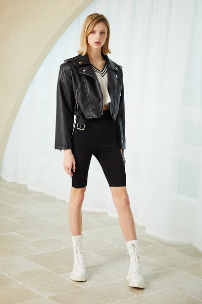 Skylar Cropped Rider Jacket