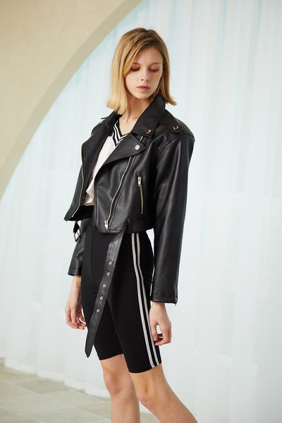 Skylar Cropped Rider Jacket