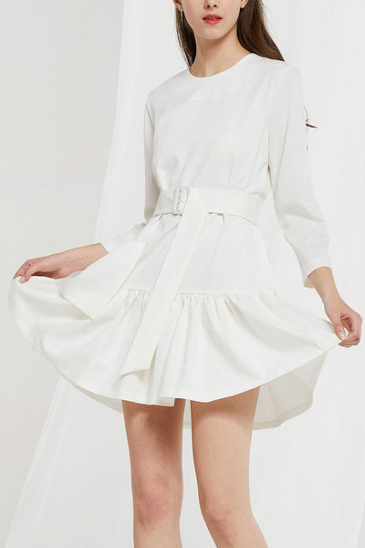 Itzel Flounce Dress w/ Belt