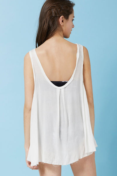 Heidi Floaty Tank Top Cover Up