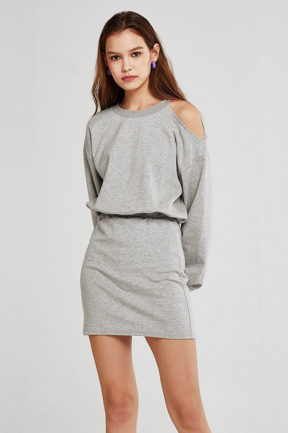 Jade Cold Shoulder Sweat Dress