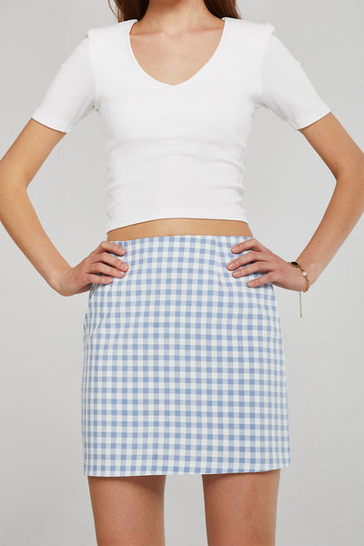 Aria Gingham Mini Skirt