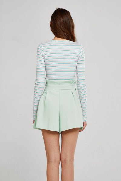 Reagan Striped Cropped T-Shirt