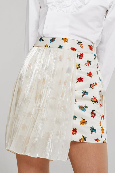 Isabel Pleated Chiffon Overlay Skirt