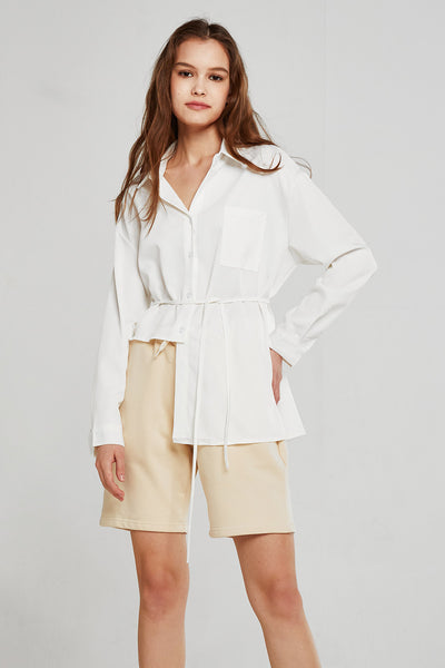 Zoey Asymmetric Hem Shirt