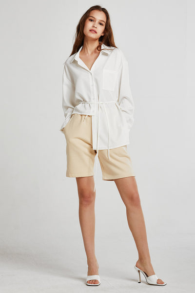 Zoey Asymmetric Hem Shirt