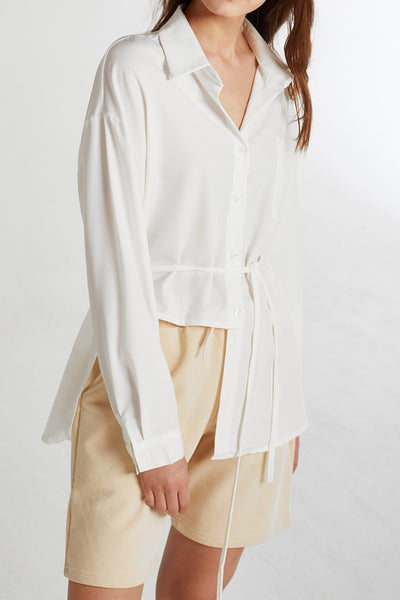 Zoey Asymmetric Hem Shirt