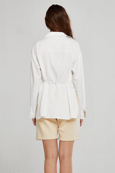 Zoey Asymmetric Hem Shirt