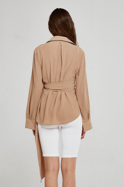 Brielle Tie Wrap Blouse