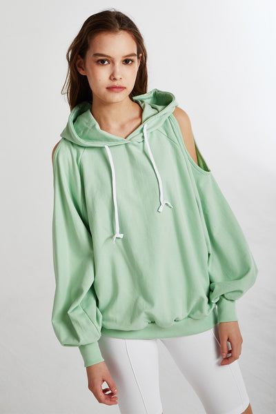 Hazel Cold Shoulder Hoodie