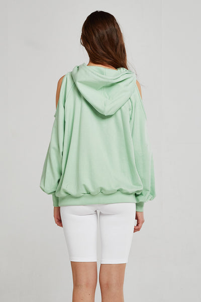 Hazel Cold Shoulder Hoodie