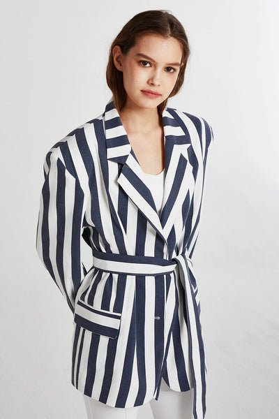 Victoria Bold Stripe Blazer