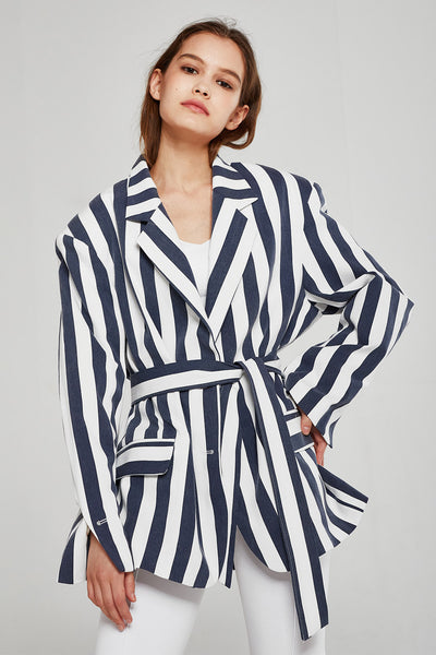 Victoria Bold Stripe Blazer