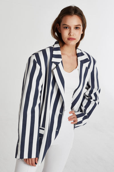 Victoria Bold Stripe Blazer