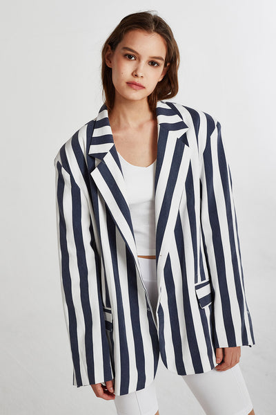 Victoria Bold Stripe Blazer