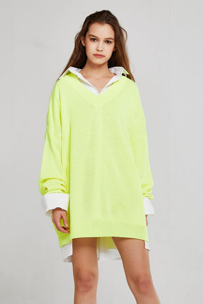 Caroline Boxy Neon Sweater