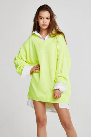 Caroline Boxy Neon Sweater