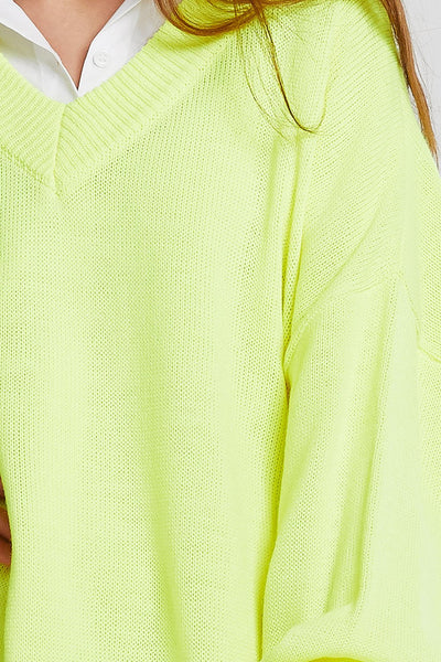 Caroline Boxy Neon Sweater