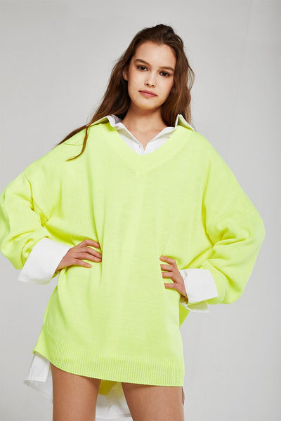 Caroline Boxy Neon Sweater