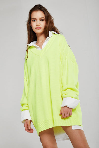 Caroline Boxy Neon Sweater