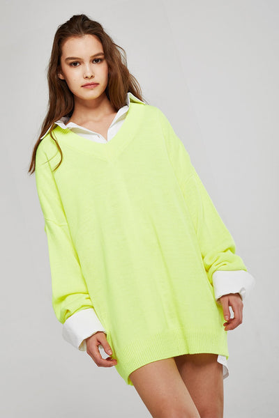 Caroline Boxy Neon Sweater