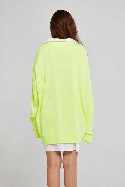 Caroline Boxy Neon Sweater