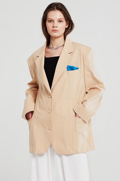 Brianna Oversized Handkerchief Blazer