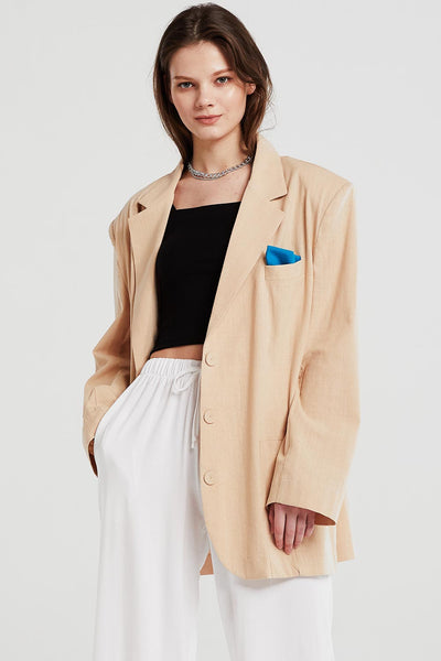 Brianna Oversized Handkerchief Blazer