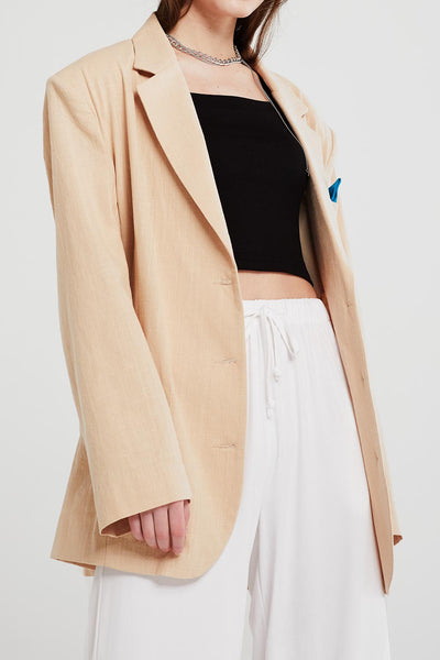 Brianna Oversized Handkerchief Blazer