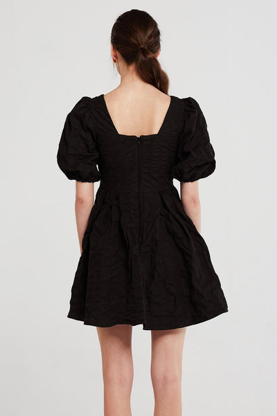 Aria Textured Puffed Dress