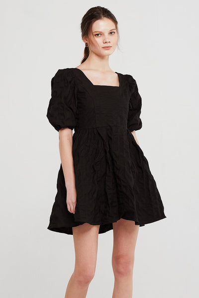 Aria Textured Puffed Dress