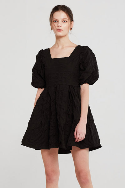 Aria Textured Puffed Dress