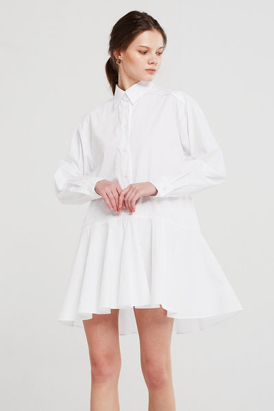 Chloe Flare Hem Shirt Dress