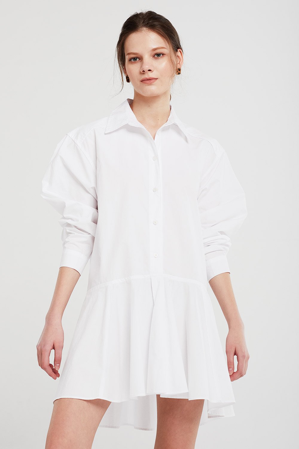 Chloe Flare Hem Shirt Dress