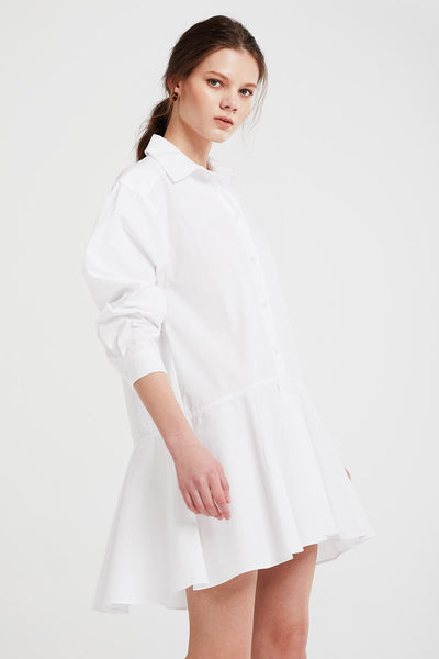 Chloe Flare Hem Shirt Dress