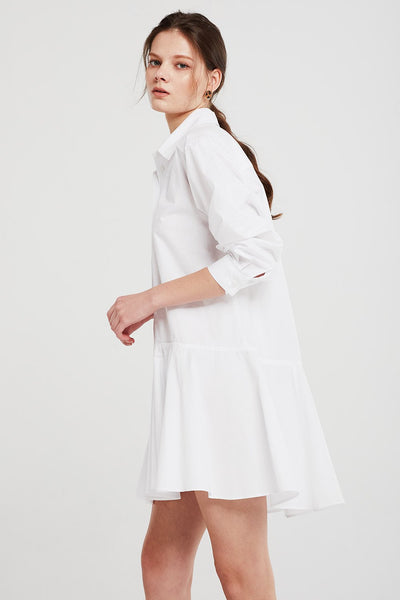 Chloe Flare Hem Shirt Dress