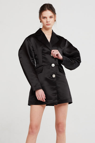 Lyla Structured Satin Jacket