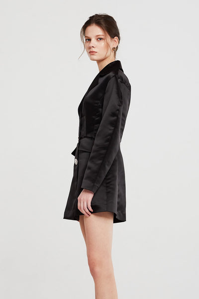 Lyla Structured Satin Jacket