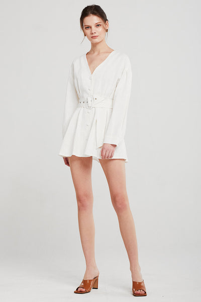 Layla Linen Belted Mini Dress