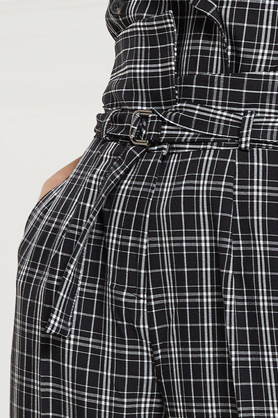 Charleigh High Waist Pants in Check