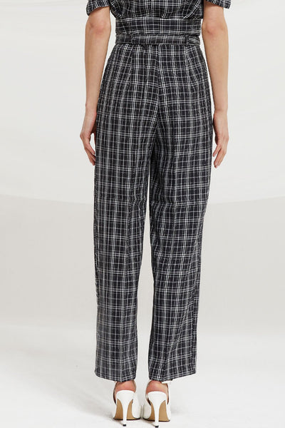 Charleigh High Waist Pants in Check