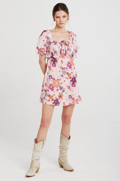 Iris Cutout Back Floral Dress