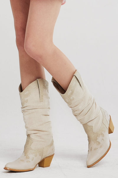 Western Pleather Boots