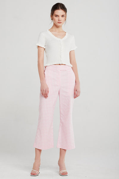 Eva Gingham Bootcut Pants