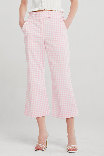 Eva Gingham Bootcut Pants