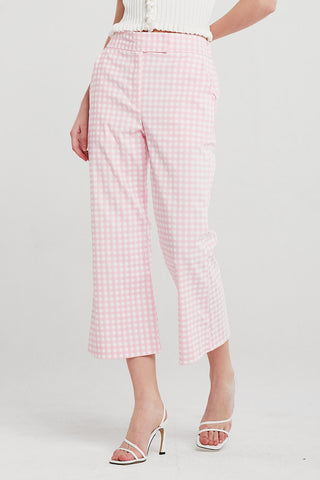 Eva Gingham Bootcut Pants