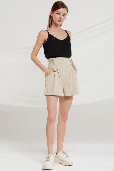 Jaelyn High Rise Linen Shorts